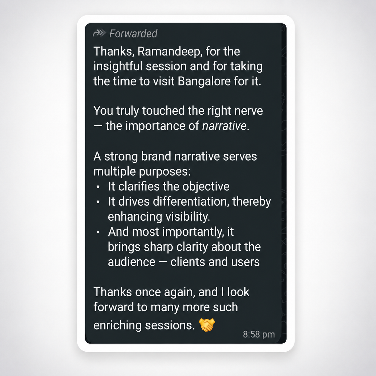 Client testimonial 5
